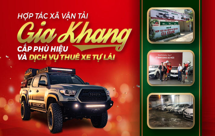 Thuê xe tự lái TPHCM - HTX Gia Khang