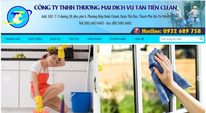 Công ty dịch vụ vệ sinh tại TPHCM Tân Tiến Clean