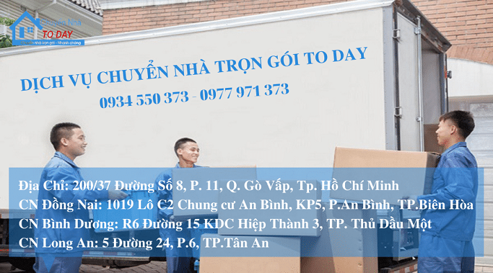 Dịch vụ chuyển nhà Gò Vấp - Dịch vụ chuyển nhà trọn gói TODAY