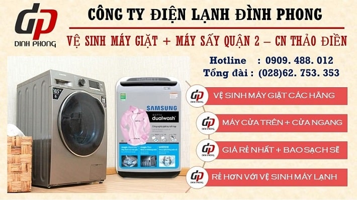 Dịch vụ Vệ sinh máy giặt - Công Ty Điện Lạnh Đình Phong | Nguồn từ trang web dienlanhdinhphong.com