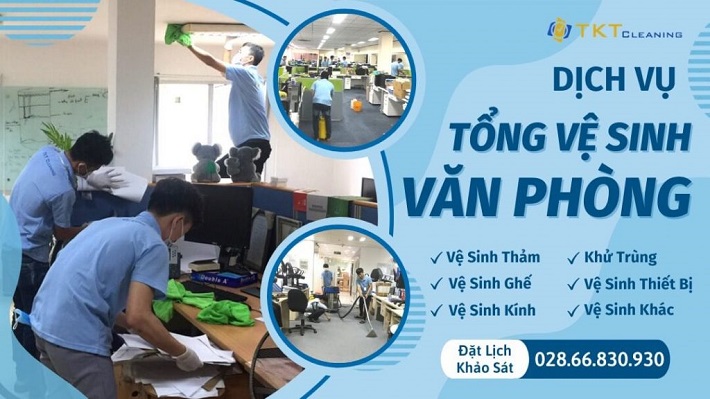 Dịch vụ vệ sinh văn phòng tại TPHCM TKT Cleaning 