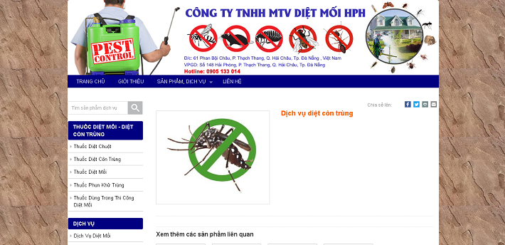 Diệt côn trùng Đà Nẵng HPH