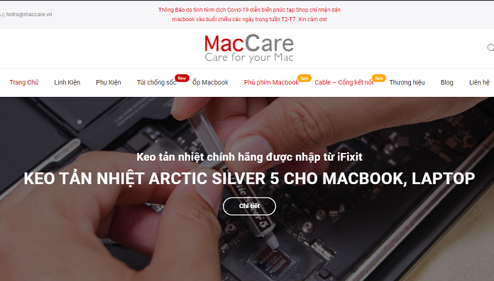 Cửa hàng Macbook uy tín nhất TPHCM Maccare.vn