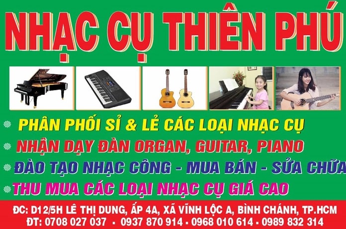 Trung tâm học đàn piano ở TPHCM Đào tạo nhạc công Thiên Phú