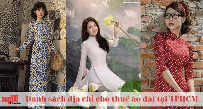 Các địa chỉ cho thuê áo dài tại TPHCM giá rẻ, uy tín