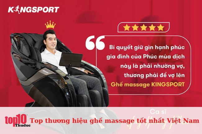 Thương hiệu ghế massage Kingsport