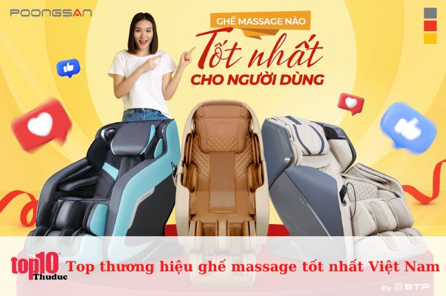 Thương hiệu ghế massage Poongsan