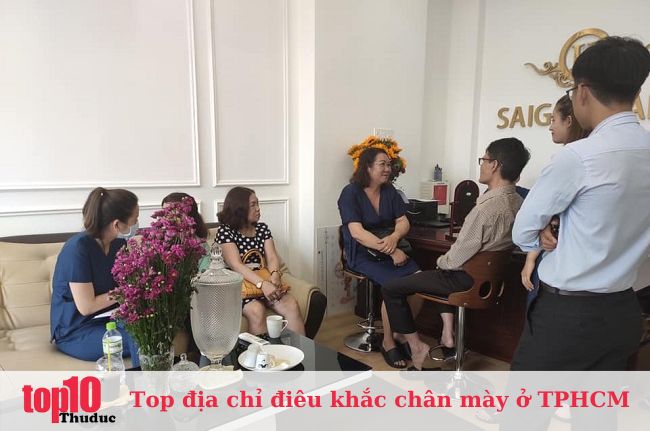 Thẩm mỹ viện Sài Gòn Halo - Dịch vụ điêu khắc lông mày đẹp TPHCM