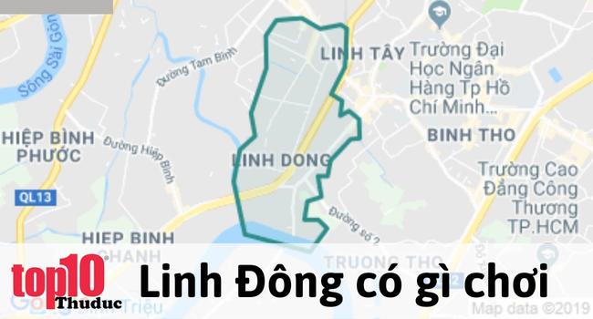Bản đồ phường Linh Đông