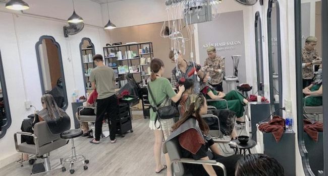 Các salon tóc nữ giá rẻ ở TPHCM | Nguồn: Hair salon Anh Quân