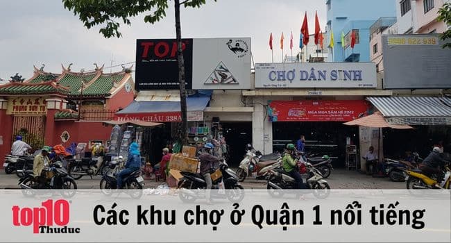 Khu chợ bình dân ở Quận 1 | Nguồn: Chợ Dân Sinh