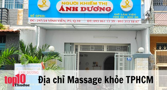 Địa chỉ massgae trị liệu và phục hồi sức khỏe | Nguồn: Massage khiếm thị Ánh Dương