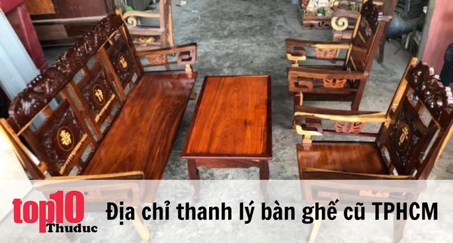 Thanh lý bàn ghế cũ chất lượng và giá rẻ ở Sài Gòn | Nguồn: Cửa hàng đồ cũ Hoài Thương