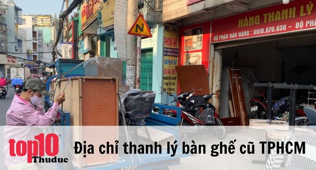 Cửa hàng bán bàn ghế cũ ở TPHCM | Nguồn: Cửa hàng Phong Hải