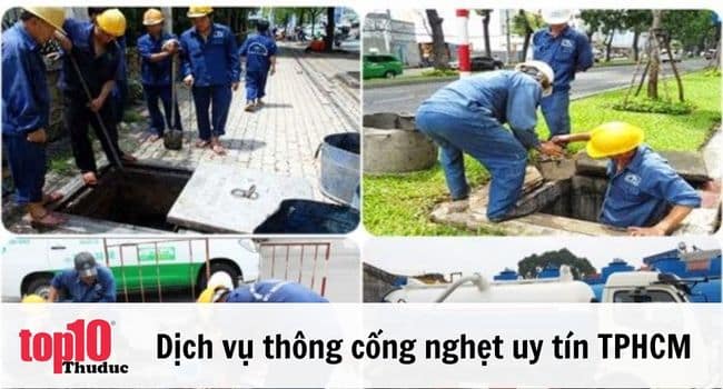 Dịch vụ thông cống, thông tắc bồn cầu tại TPHCM | Nguồn: Thông cống nghẹt Tiến Vũ