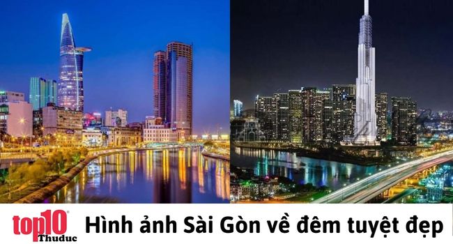 Hình ảnh Sài Gòn về đêm tuyệt đẹp