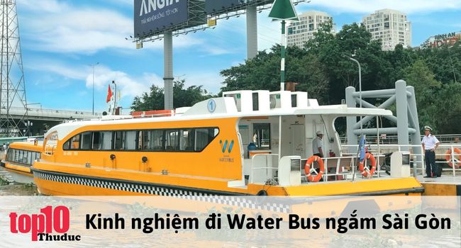 Lịch trình di chuyển của tuyến Water bus trên sông Sài Gòn | Nguồn: Internet