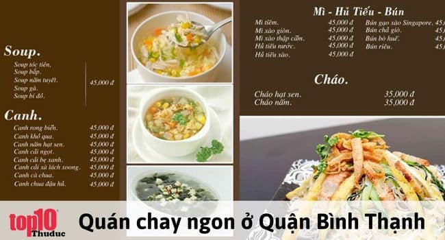 Nhà hàng chay nổi tiếng tại Bình Thạnh | Nguồn: KVegetarian – Restaurant & Café