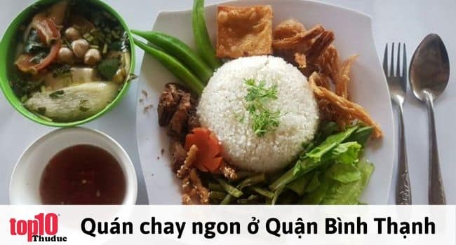 Quán chay nổi tiếng ở quận Bình Thạnh | Nguồn: Cơm Chay Tịnh Độ