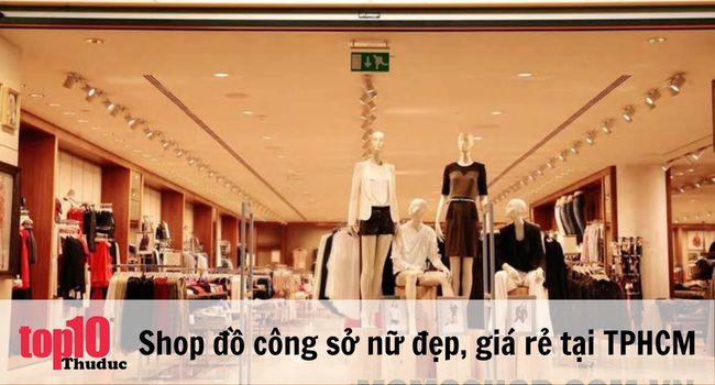 Shop bán quần áo công sở cao cấp | Nguồn: Thời trang công sở MANGO