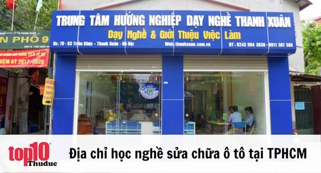 Vừa học vừa làm sửa chữa ô tô ở TPHCM | Nguồn: Trung tâm dạy nghề Thanh Xuân