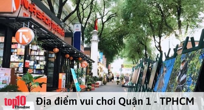 Đường sách Nguyễn Văn Bình là địa điểm vui chơi Quận 1 thú vị | Nguồn: Internet