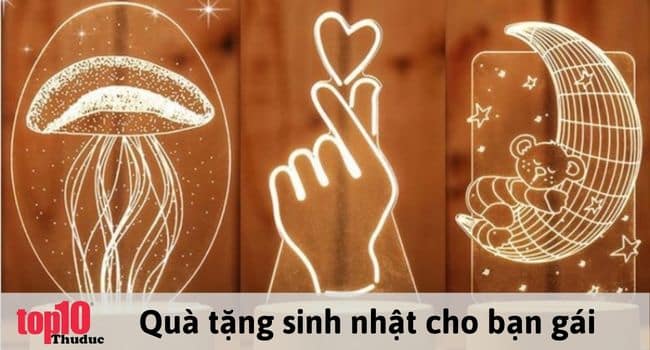 Đèn ngủ – Quà tặng giúp tô điểm cho căn phòng ngủ của nàng thêm ấm cúng